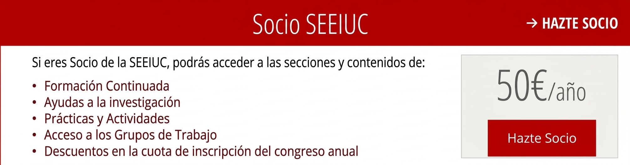 Hazte socio